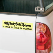 Handmade Anybody but Obama 2012 Bumpersticker (Op Truck)