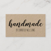 Handmade Artisan Craft Typography Visitekaartje (Voorkant)