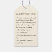 Handmade Baby Crochet/Knit Care Instructions Cadeaulabel (Achterkant)