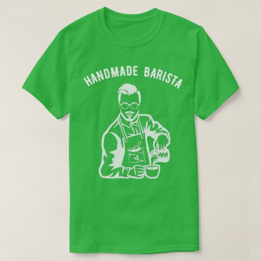 Handmade Barista  Coffee Hipster T-shirt (Design voorkant)