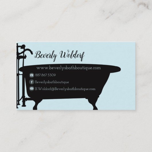 Handmade Bath Boutique Visitekaartje (Achterkant)