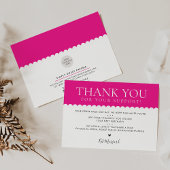 HANDMADE BEDANKT U STERK schattige fuschia roze