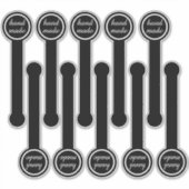 Handmade Black & Pudding Sealing Sticker (Voorkant)