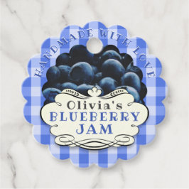 Handmade Blueberry Jam Bedankjes Labels