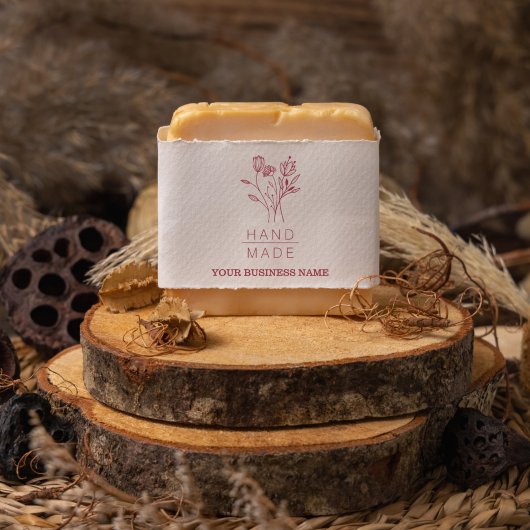 Handmade Botanical Bouquet Floral Wreats Business Rubberstempel