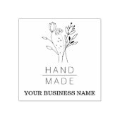 Handmade Botanical Bouquet Floral Wreats Business Rubberstempel (Afrduk)