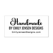 Handmade by Business Name Website URL Zelfinktende Stempel (Design)