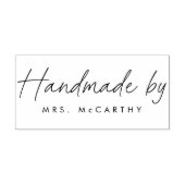 "Handmade by" Rubber Stamp – Casual handschrift Rubberstempel (Afrduk)