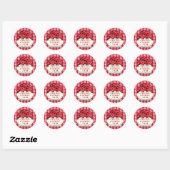Handmade Cherry Jam Ronde Sticker (Vel)