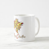 Handmade Christmas Cup with Star Graphic Koffiemok (Voorkant rechts)