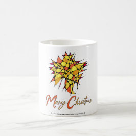 Handmade Christmas Cup with Star Graphic Koffiemok