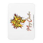 Handmade Christmas Magnet with Star Graphic Magneet (Verticaal)