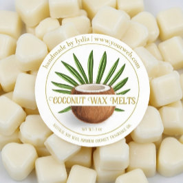 Handmade Coconut Melts Round Sticker