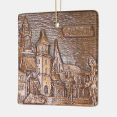 HANDMADE COPPER BORD KRAKOW, POLEN CERAMIC O KERAMISCH ORNAMENT (Links)