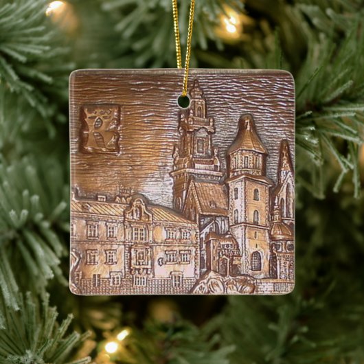 HANDMADE COPPER BORD KRAKOW, POLEN KERAMISCH ORNAMENT (Boom)