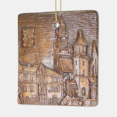 HANDMADE COPPER BORD KRAKOW, POLEN KERAMISCH ORNAMENT (Links)