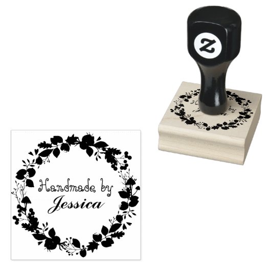 Handmade Crafting Custom Name Business Rubberstempel (Gestempeld)
