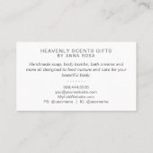 *~* HANDMADE Crafts Hand-gekrafte zeepbellen Visitekaartje (Achterkant)