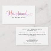 *~* HANDMADE Crafts Products Handgemaakt Visitekaartje (Voorkant / Achterkant)