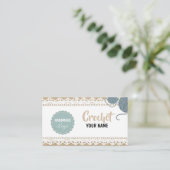  Handmade Crochet Business Card Visitekaartje (Staand voorkant)
