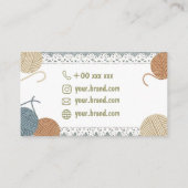  Handmade Crochet Business Card Visitekaartje (Achterkant)