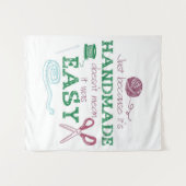 Handmade Crochet Lover Gift | Cute, Unieke Gift Wandkleed (Voorkant (horizontaal))