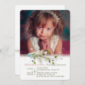 Handmade Embellishing Foto Uitnodiging (Voorkant / Achterkant)