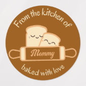 Handmade Food Labels Name Logo (Design 2)