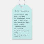 Handmade for You Crochet/Knit Care Instructions Cadeaulabel (Achterkant)