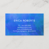 Handmade Gift Gold Confetti Elegant Waterverf Visitekaartje (Achterkant)