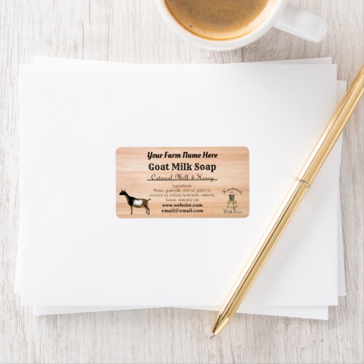 Handmade Goat Milk Soap Label - Nigerian Dwarf (Insitu)