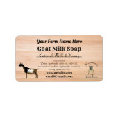 Handmade Goat Milk Soap Label - Nigerian Dwarf (Voorkant)