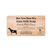 Handmade Goat Milk Soap Label - Nubian Dairy Goats (Voorkant)