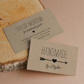 Handmade Heart | Rustic Kraft Visitekaartje