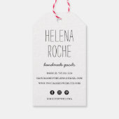 Handmade Heart | Rustisch Cadeaulabel (Achterkant)