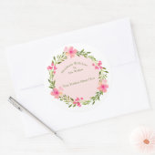 Handmade Item Label Wreator & Light Roze Sticker (Envelop)