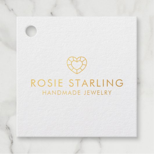 Handmade Jewelry Business Branding Bedankjes Labels (Voorkant)
