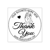 Handmade Jewelry Business Dank je Rubberstempel (Afrduk)