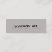 Handmade Jewelry Business Visitekaartje (Achterkant)