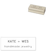 Handmade Jewelry Company Brand Stamp Rubberstempel (Gestempeld)