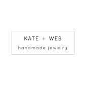 Handmade Jewelry Company Brand Stamp Rubberstempel (Afrduk)