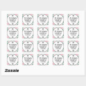 Handmade kerstduif Peace Return-adres Vierkante Sticker (Vel)