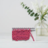 Handmade Knits Visitekaartje Plaatskaartje (Staand voorkant)