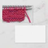 Handmade Knits Visitekaartje Plaatskaartje (Voorkant / Achterkant)