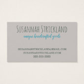 Handmade Knitting Visitekaartjes (Achterkant)