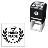 Handmade Laurel Wreath Design Zelfinktende Stempel (In situ)