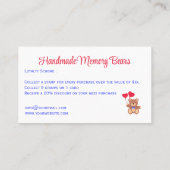 Handmade Memory Beer Business Klantenkaartje (Achterkant)