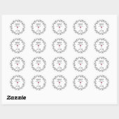 #Handmade met Liefde Gepersonaliseerde Ronde Sticker (Vel)
