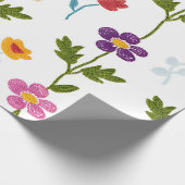 Handmade Minimal Nature Florals Colorful Botanical Cadeaupapier (Hoek)