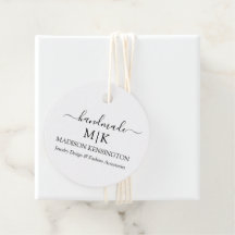 Handmade Monogram of voeg het Label Bedrijfs van h